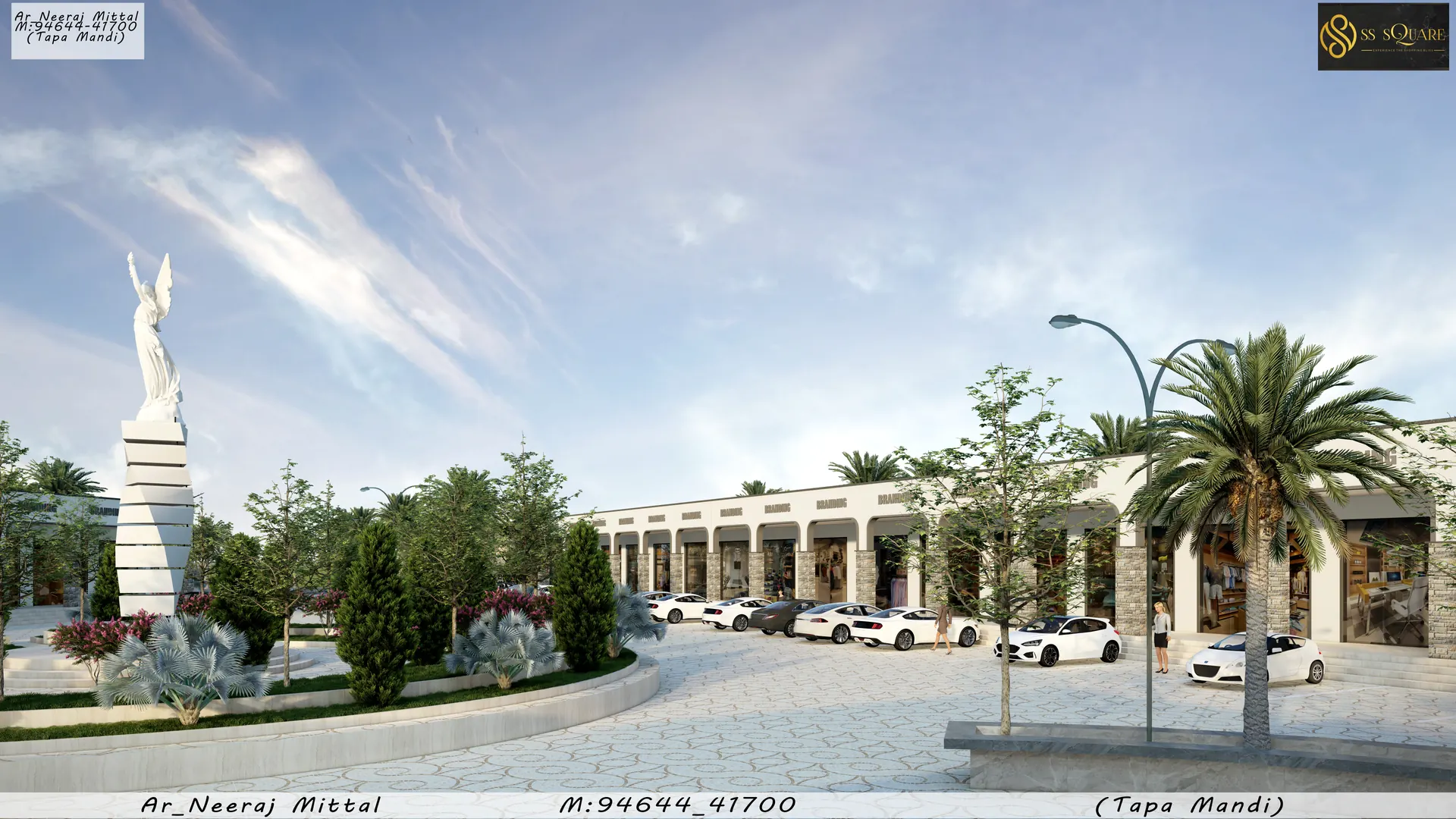 SS Square Market open-air commercial retail complex in Tapa Mandi, Punjab